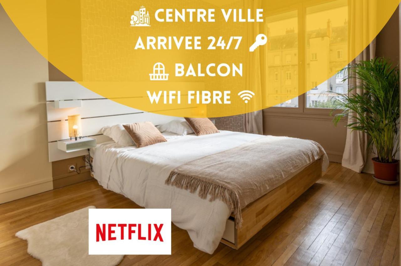Tours Centre - Proche Gare - Parking Velo - Balcon - Arrivee Autonome Apartment ภายนอก รูปภาพ